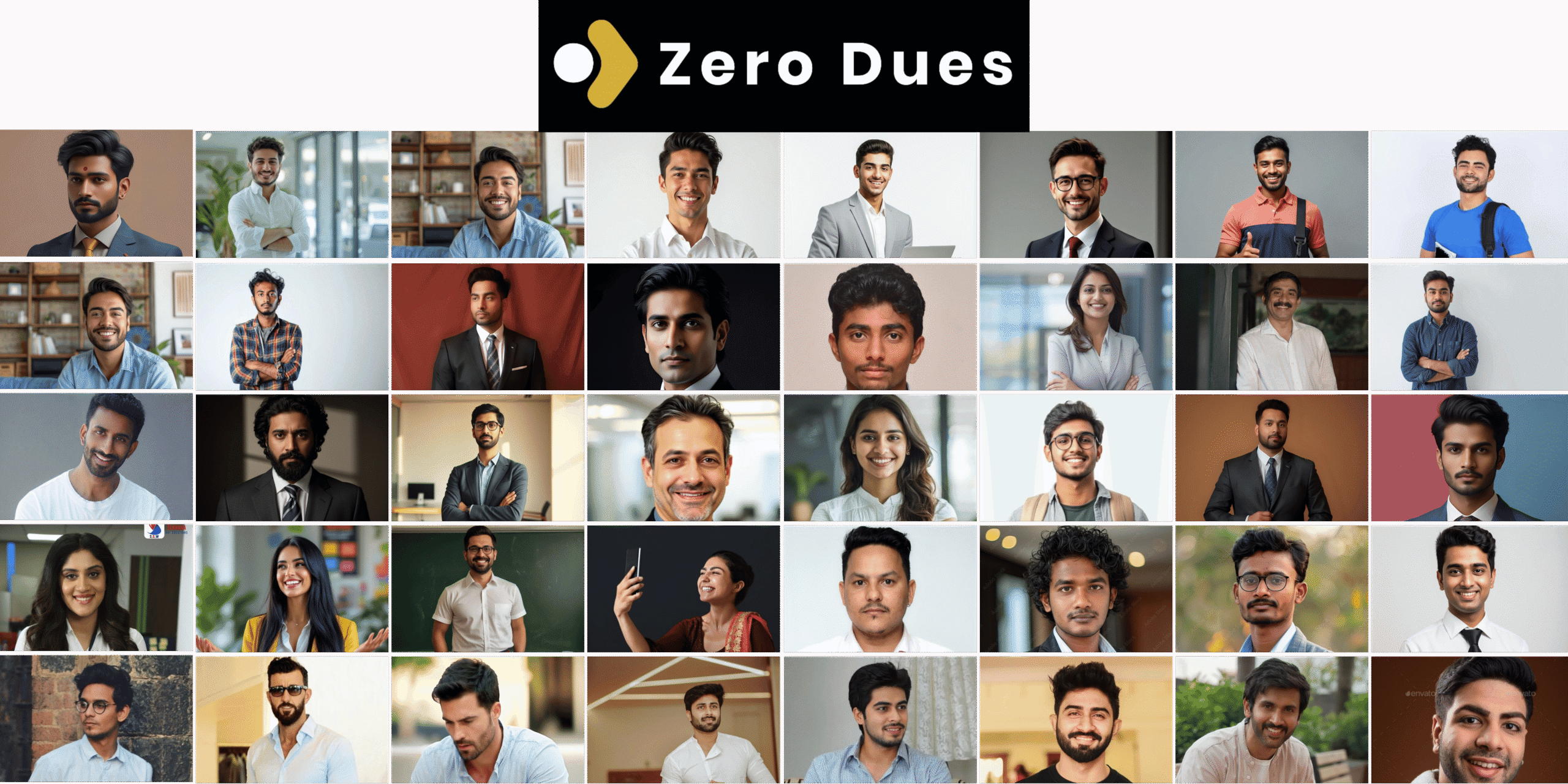 Smiling faces of real people helped by ZeroDues’ loan resolution